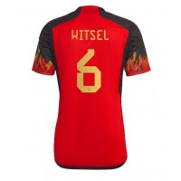 Camisa de Futebol Bélgica Axel Witsel #6 Equipamento Principal Mundo 2022 Manga Curta